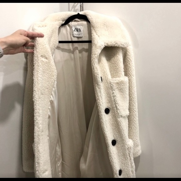 Women’s teddy bear faux fur coat (Zara) - Picture 2 of 4